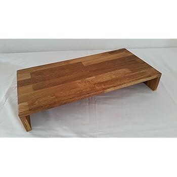 Tischaufsatz, Großer, robuster Fernsehaufsatz, Buche / Eiche geölt