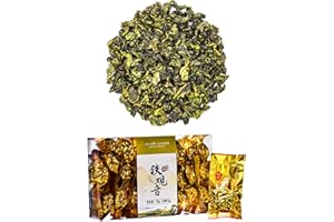 MAGIC SELECT TieGuanYin Chinesischer Oolong-Tee. Kräutertee, Fruchtiger und Gerösteter Geschmack, Bewegliche Blätter von Camellia Sinesis, Herkunft 100% Rein, Geröstet 1. Jahr –25 Umschläge von 7g– (175g).