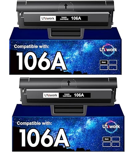 Toner Compatible HP 106A / W1106A - Pour Imprimantes Laser HP 107w, 107a, 107r, MFP 137fwg, 137fnw, 135 Series - Noir