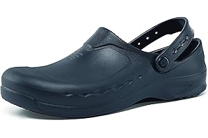 Shoes for Crews ZINC Work Shoes – Comfortable, Water Repellent and Slip-Resistant Clogs for Shift Work, Medical and Kitchen Staff, OB E SR – for Men and Women
