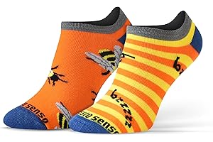 sesto senso Lustige Sneaker Socken Baumwolle Bunte Füßlinge Damen Herren 1-3 Paar Funny Socks