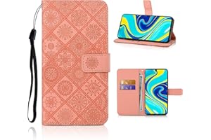 AsWant Funda para Xiaomi Redmi Note 9S/9 Pro/9 Pro MAX - Flip PU Función de Billetera Hebilla Magnética Carcasa Libro Compatible para Xiaomi Redmi Note 9S / Xiaomi Redmi Note 9 Pro Rosado