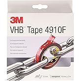 VHB 3M 4910F Montaj Yapışkan Bant &Ccedil;ift Taraflı - Neredeyse G&ouml;r&uuml;nmez Yapışkan Tabakalı Şeffaf Malzemelerin Yapıştırılmasını Sa