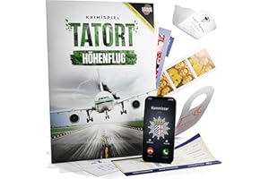 CRIMECASES Mordfall lösen Spiel: Tatort Höhenflug I Krimispiele für Erwachsene für 1-6 Personen ab 14 Jahren I Detektiv Spiel für Zuhause | Cold Case Rätselspiel I Krimi Escape Games