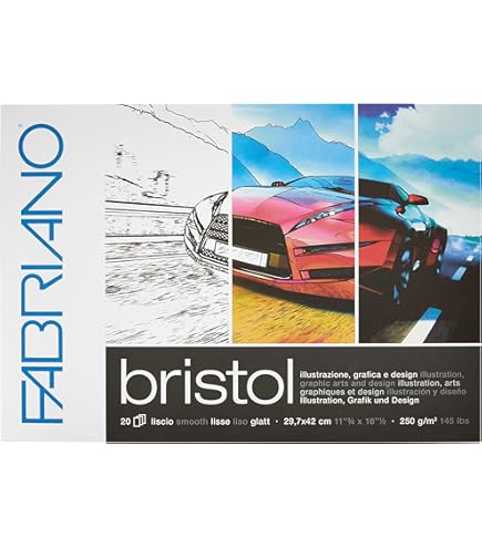 CANSON CANSON BRISTOL PAPIER EXTRA BLANC TRÈS ÉPAIS A4 x20 feuilles