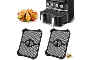 HUMTEOXI 2 Stück Spritzschutz für AF400EU & AF451EU & DZ401, Silikon Spritzschutz für Ninja Heißluftfritteuse Zubehör, Schützt Heizschlangen und Effektiver Fettspritzschutz