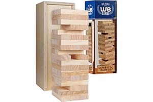 WE Games 12-Inch Tumbling Tower Game in Wooden Box