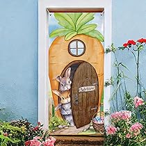 Bannière De Porte De Garage Pour Pâques | "He Is Risen" Avec Lapins, Œufs & Fleurs | Décoration Extérieure/Intérieure