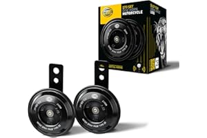 ‎HELLA HELLA Motorrad Hupe 12V - ESSENTIAL HORN S70 SET - 108dB(A) - Frequenzbereich: 380/480Hz - Tiefton/Hochton - elektrisch - Menge: 2-3AL 012 588-011