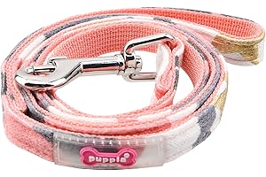 Puppia Ensign Lead, LARGE, PINK CAMO