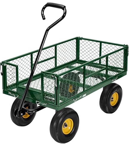 Carrito de transporte Corropoli 112x51cm máx 550kg - Negro/Amarillo Carrito de transporte Corropoli 112x51cm máx 550kg - Negro/Amarillo