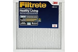 Filtrete 12 x 12 x 1 Luftfilter, MPR 1900, MERV 13, Healthy Living Ultimate Allergen 3 Monate gefaltete 1 Zoll Luftfilter, 2 Filter