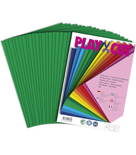 Papier Cartonné Vaessen Creative Florence - Vert Émeraude 216g - 10 Feuilles A4