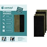 Texfix Yamayi, &Uuml;t&uuml; ile Yapışan Yama, Yapışkanlı Yama, 4 adet 28 cm x 15 cm, Yıkamaya Dayanıklı, Dikiş Gerektirmez (Suede-1)