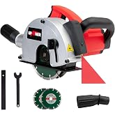 Grafner Laser Wall Milling Machine, Powerful 1700 W with 4000 RPM, Includes 2 Diamond Cutting Discs Diameter 150 mm, Dust Ext