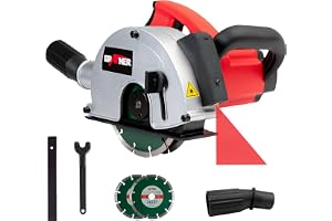 Grafner Laserväggsfräsmaskin, kraftfull 1 700 W med 4 000 rpm, inkluderar 2 diamantskärskivor 150 mm diameter, dammutvinning, spårbredd 14–29 mm, spårdjup 10
