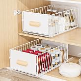Diealles Shine Removable Drawers for Kitchen, 24 x 40 x 17 cm Removable Tray Kitchen Cabinet, No Drilling Required, Telescopi