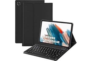‎SENGBIRCH SENGBIRCH Samsung Galaxy tab a8 hülle mit Tastatur - Bluetooth Tastatur mit Magnetische SchutzHülle (Deutsches Layout) für Samsung Tab A8 10.5' - Schwarz