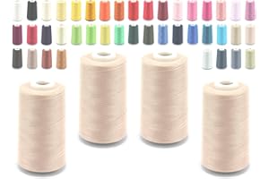 Schnoschi Overlock Yarn 40 / 2 (120), 5000 yard (4570 metres), Cone, Sewing Thread, Many Colours
