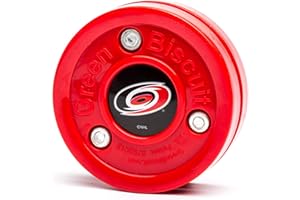 Green Biscuit NHL Teams Original Passing/Handling Training Puck (Carolina Hurricanes) - Off-Ice/Street Hockey Puck