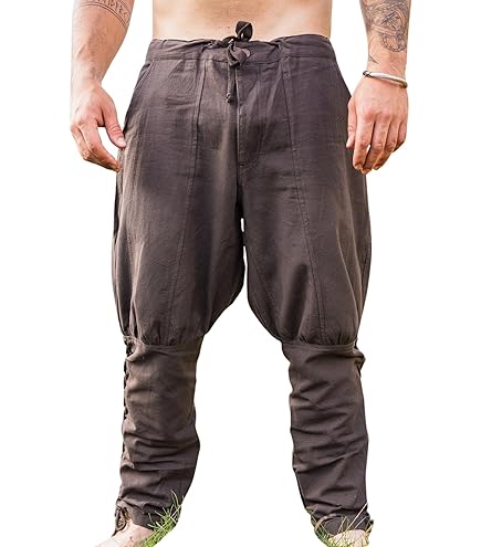Mittelalter Hose Herren - Leinen Piratenhose Für Renaissance & Cosplay
