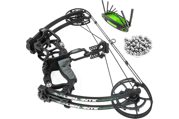 surwolf 17" Compound båge kit,30~70lbs justerbar,Steelball båge,Dual use jaktbåge,vuxenbåge,RH&LH,för bågskytte skytte