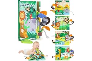 BBWOO Baby Toys 0-6 Months, Sensory Toys for Babies,Sensory books for 0-6 Months, Touch and Feel Soft Books Baby Essentials for Newborn Toys Baby Gifts