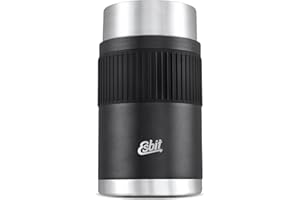Esbit Thermobehälter Sculptor | Edelstahl | BPA-Frei | Schwarz, Silber, Grün | 1L & Mehr | für Warme & kalte Speisen Recipiente térmico, 1 Liter, Acero Inoxidable, Negro