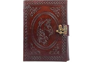 OVERDOSE Diario De Cuero De Caballo Diario De Piedra, Diario Antiguo Hecho A Mano Para Viajes, Hombres, Mujeres, Diario, Cuaderno De Bocetos, Diario Grimoire - 5 X 7 Pulgadas | 17 X 12 Cm | A6