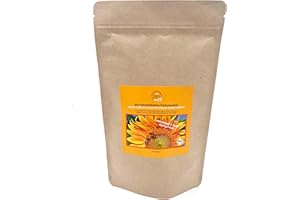 BIO-MANUFAKTUR ERBER 100% NATUR Bio-Sonnenblumen Proteinpulver 300 g - 100% reines Sonnenblumenprotein aus Deutschland/Oberbayern- ohne Zusatzstoffe, vegane Proteinquelle, verschließbare Tüte