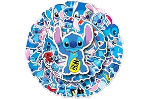 MIZT Stitch Aufkleber, 50 Stück Sticker Set Wasserdicht Vinyl Stickers Graffiti Style Decals für Auto Motorräder Fahrrad Skateboard Gepäck Laptop Aufkleber, Geeignet für Erwachsene Kinder