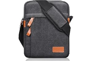 ESTARER Umhängetasche Herren Klein, 9,7 Zoll Schultertasche Herren, Herrentasche zum Umhängen für Schule, Reise