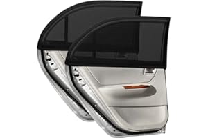 LSTRAGY Car Window Shades for baby, 2 Pack Car Sun Shade for Baby Kids Adults Pet, Large Size Mesh Covers Rear Side Sun Shades for SUV MPV Block UV Rays & Privacy Protection