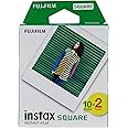 Fujifilm Instax Square Film Pellicola Istantanea, Formato Quadrato, 62x62 mm, Confezione da 20 Foto, Bordo Bianco