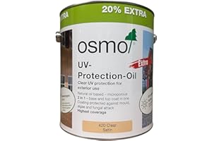 PRIORY POLISHES Osmo UV Protection Oil Extra - Clear - Satin 2.5L + 20% Extra Free