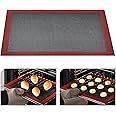 KitchenRaku Perforated Silicone Baking Mat, 15.7"x11.8" Reusable Silicone Baking Sheets for Oven, Nonstick Bread Mat for Cookies, Macarons, Bread and Pastry