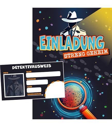 Partyset Agenten & Detektive – Dekoration Für 8 Kinder, Mit Bechern, Tellern, Handschellen & Popcorn