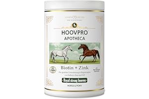 COOPER & BURTON Biotin Zink Pro Huf Complex 750 g – Hochdosierte Rundum-Versorgung für Pferde & Ponys- Premium Pulver für Hufe, Haut, glänzendes Fell & Immunabwehr - bei Mauke, Hufproblemen