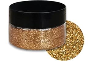 Resina epossidica vernice metallizzata (oro glitter (20g)), polvere AArtsZ Mica Powder, vernice epossidica, pigmento, pigmenti colorati in polvere per qualità cosmetica, lucidalabbra, colori per