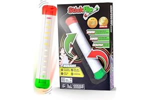 Stickflip Wie viele Flips Kannst du Werfen? | Die selbstzählende Flip Challenge | 10 Skill Spiele jeweils mit Highscore | Cooles Spielzeug für Kinder Teenager & Erwachsene | Solo und Multiplayer