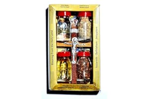 SPRINGNAHAL Home Blessing Kit Bottles & Cross From Holy Land Jerusalem