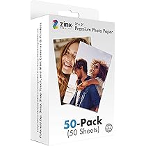 Papier Photo Zink 5,1 X 7,6 Cm Lot 150 Feuilles – Compatible Polaroid Snap, Snap Touch, Zip, Mint – Dos Adhésif