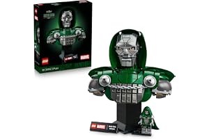 LEGO Marvel Doctor Doom – byst 76345 | Byggsats för vuxna, minifigur och namnskylt att samla på, rumsdekoration, hantverk, pr