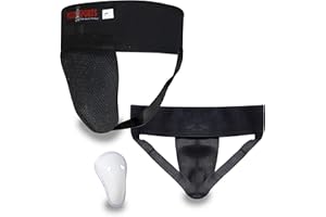VADER SPORTS EST.2001 WITH YOU ALL THE WAY Protector de ingle/abdominal, para entrenamiento de artes marciales, protector de ingle masculino, protector de críquet para niños