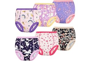 FLYISH DIRECT Mutandine di Apprendimento per vasino, Pantaloni da Allenamento per Bambini con Struttura a 6 Strati, Morbidi e Confortevoli, Auto