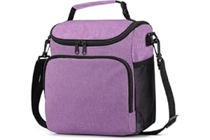 UYLIA 10L Bolsa de almuerzo Pequeña para mujeres y hombres,Portatil Bolsa Termica Porta Alimentos con ajustable para Bandolera, Bolsa Comida reutilizable, Bueno para Trabajo, Playa,Senderismo.