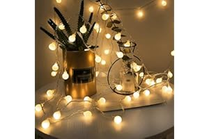 ‎LOHAS-LED LOHAS 40LEDs Globe Lichterkette, Innen Deko Glühbirne 5Meter, Led Lichterkette Warmweiß, 5V, IP42, Usb-Stromversorgung, Lichterkette Außen für Weihnachten Deko, Garten Dekoration