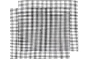 FLLIBERTÉ 42 * 36cm Grille Barbecue decoupable, 2PC Tapis de Cuisson Réutilisable Grille Anti-adhésif pour Yaourtières Multi-Délices Barbecue Cuisson