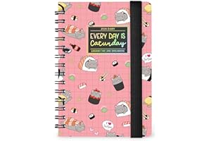 Legami - Agenda semanal con espiral pequeña 2026, gato sushi, 12 meses pequeño, cierre con elástico, agenda de enero de 2026 a diciembre de 2026, en papel FSC certificado, 8,5 x 13 cm