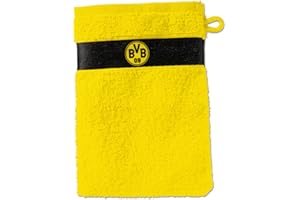 ‎BORUSSIA DORTMUND Borussia Dortmund Unisex Kinder vaskehandske gul Waschhandschuh, Schwarz / Gelb, 20 x 10 1 cm EU